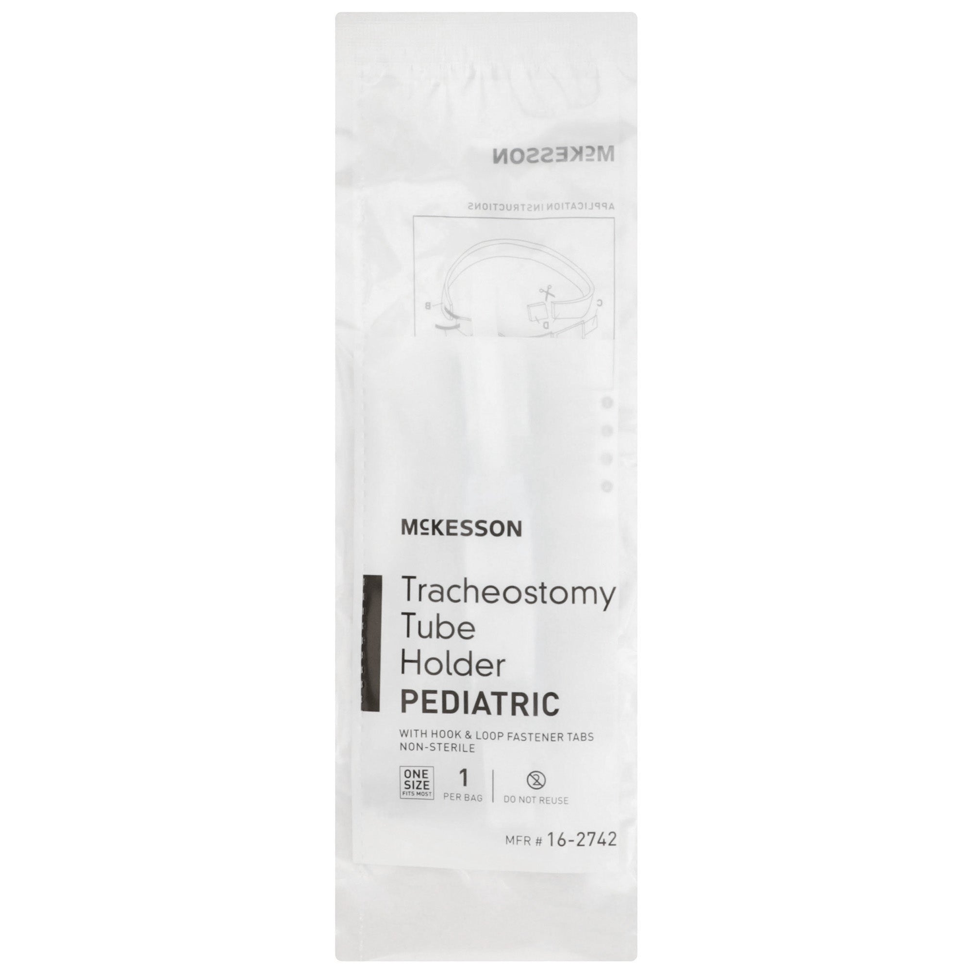 tracheostomy tube holder mckesson 1 x 19 inch pediatric packaging type box