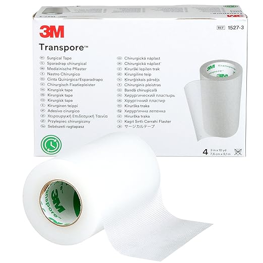 transpore surgical tape 3 x 10 yards bx 4