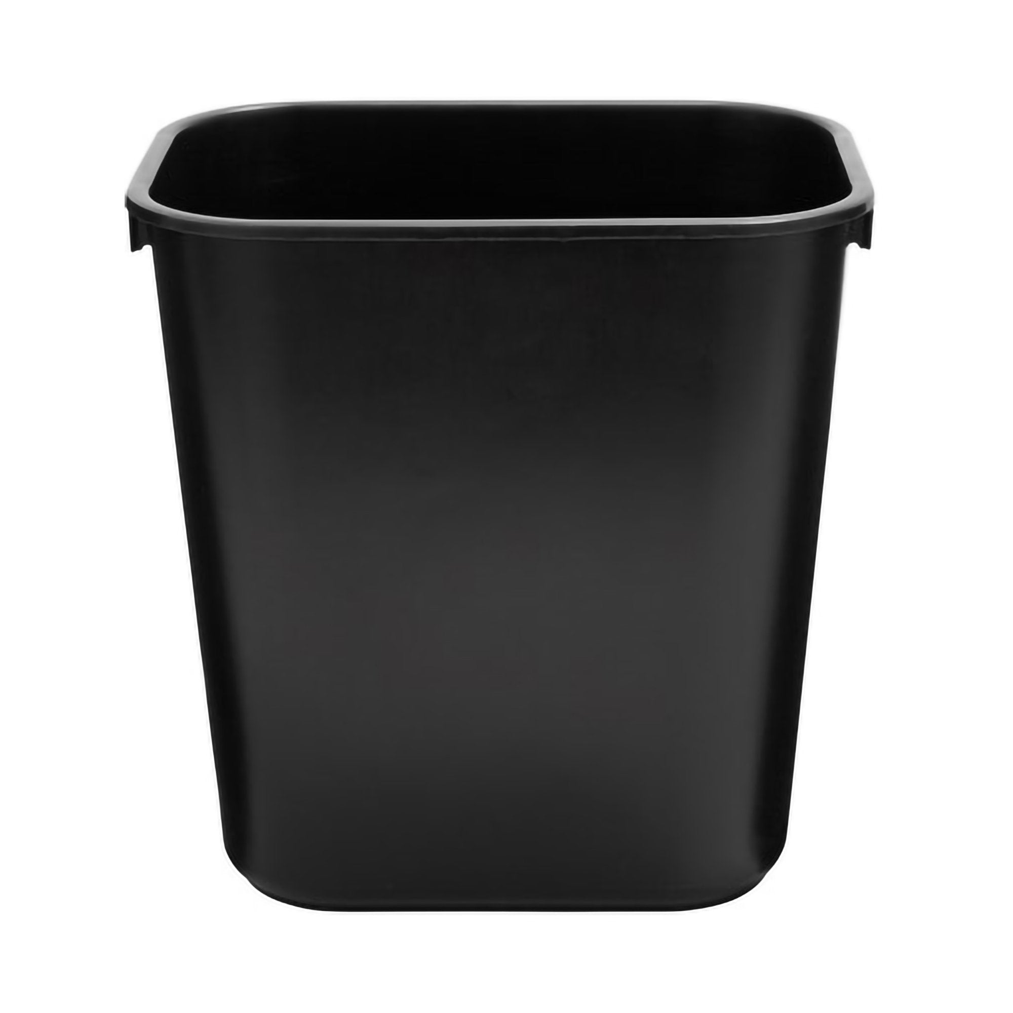 Trash Can Deskside 13 5/8 Quart / 3.25 gal. Black LLDPE Rectangular