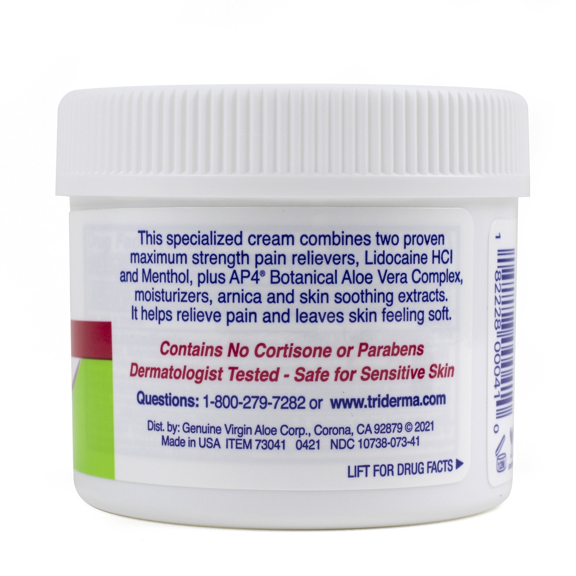 triderma md lidocaine menthol topical pain relief triderma md topical pain relief mk906175ea