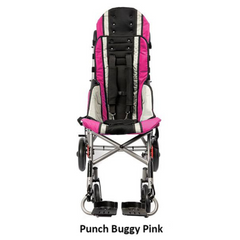 Drive Medical Trotter Mobility Punch Buggy Pink Wheelchair with Elevating Leg Rests ,8" Front 10" rear Wheels ,170 lbs Weight Capacity ,TR1600PP