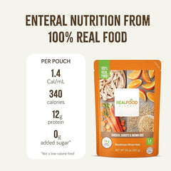 tube feeding formula real food blends chicken salmon quinoa flavor liquid 9 4 oz pouch packaging type case