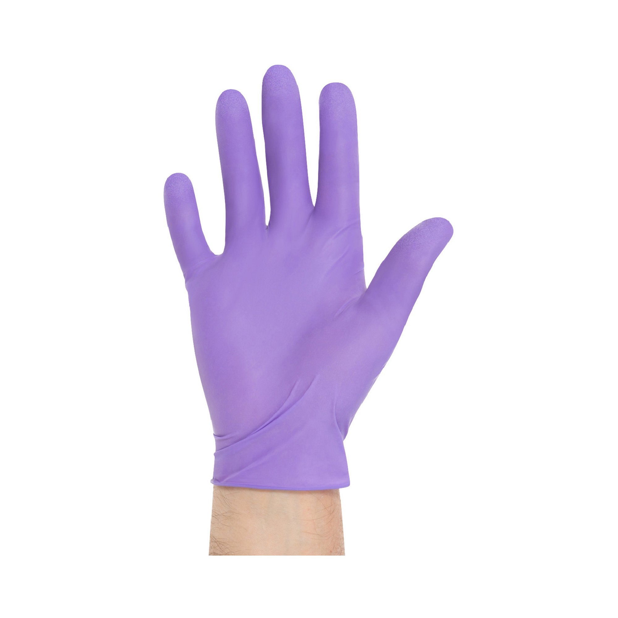 Exam Glove Purple Nitrile Xtra X Large NonSterile Nitrile Extended Cuff Length Textured Fingertips Purple Chemo Tested