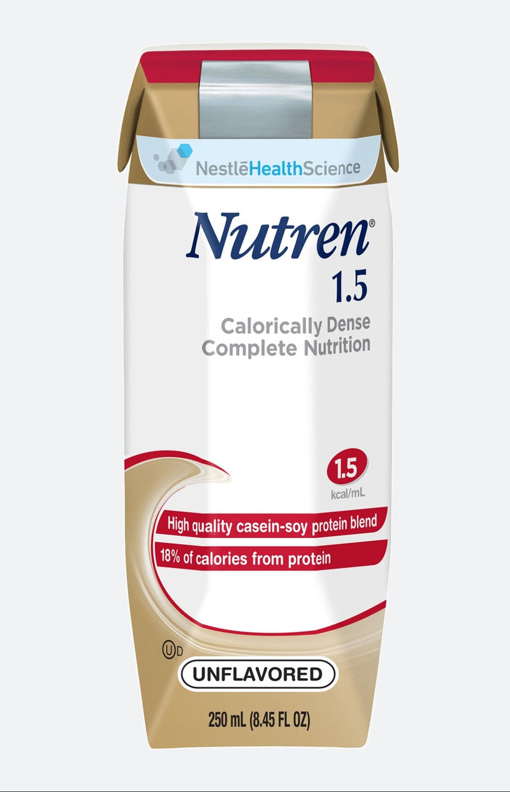 Tube Feeding Formula Nutren 1.5 Unflavored Liquid 250 mL Carton