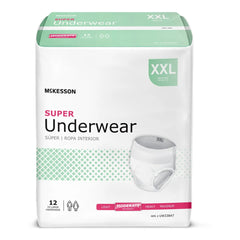 McKesson Super Absorbent Underwear – Moderate Absorbency, Small–X-Large