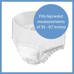 unisex adult absorbent underwear molicare premium mobile 6d pull on with tear away seams x large disposable moderate absorbency packaging type case