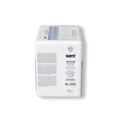 unisex adult absorbent underwear seni active super plus pull on with tear away seams x large disposable heavy absorbency packaging type case