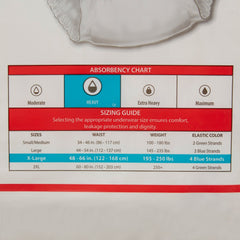 unisex adult absorbent underwear sure care plus pull on with tear away seams x large disposable heavy absorbency packaging type case