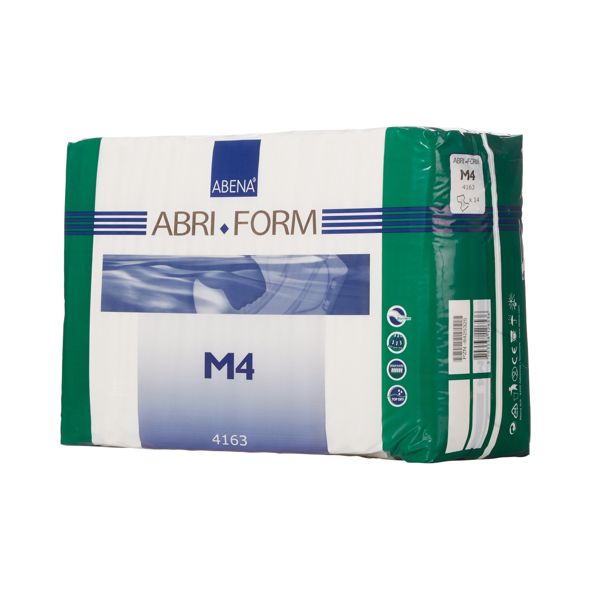 Unisex Adult Incontinence Brief Abri Form Comfort M4 Medium Disposable Heavy Absorbency
