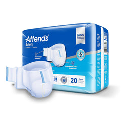 unisex adult incontinence brief attends advanced regular disposable heavy absorbency packaging type case