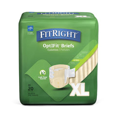 unisex adult incontinence brief fitright plus x large disposable moderate absorbency packaging type case