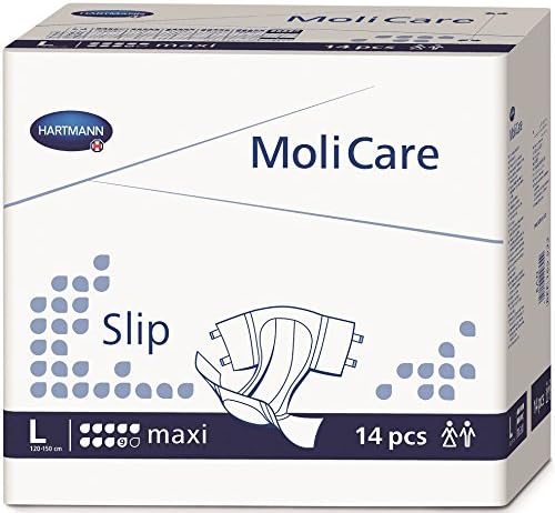 unisex adult incontinence brief molicare slip maxi large disposable heavy absorbency packaging type case