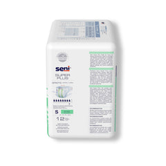 unisex adult incontinence brief seni super plus small disposable heavy absorbency packaging type case