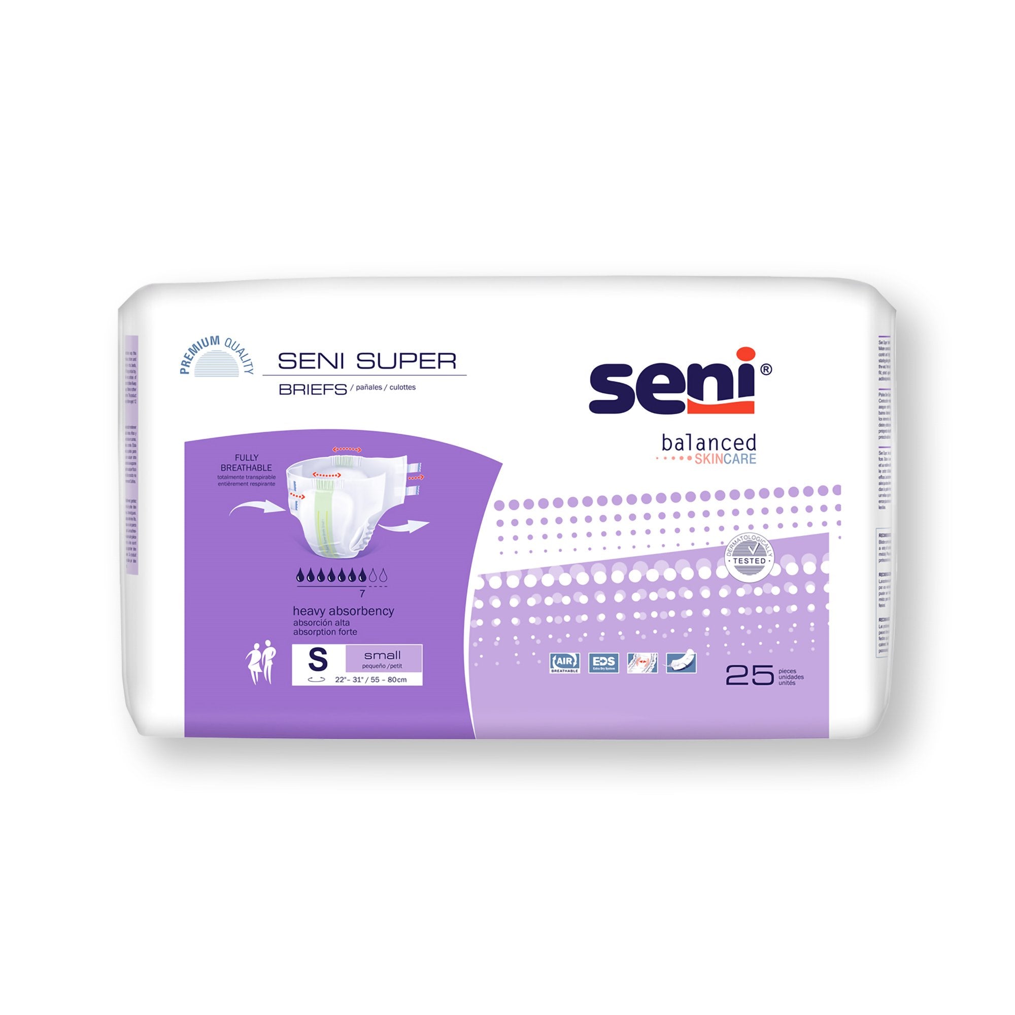 Unisex Adult Incontinence Brief Seni Super Small Disposable Heavy Absorbency