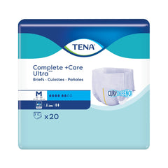 Unisex Adult Incontinence Brief TENA Complete + Care Ultra Medium Disposable Moderate Absorbency