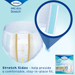 unisex adult incontinence brief tena proskin stretch ultra large x large disposable heavy absorbency packaging type case
