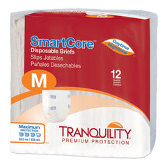 Unisex Adult Incontinence Brief Tranquility SmartCore Medium Disposable Heavy Absorbency