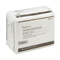 unisex adult incontinence brief wings extra quilted medium disposable moderate absorbency packaging type case