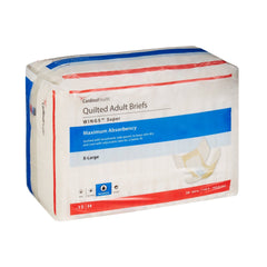 unisex adult incontinence brief wings super quilted x large disposable heavy absorbency packaging type case