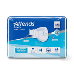 unisex incontinence brief attends medium disposable heavy absorbency packaging type case