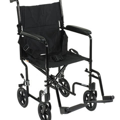 Drive Medical Medical Wheelchair with Padded armrests and swing-away footrests ,Composite 8" Wheels ,300 lbs Weight Capacity ,17" (W) x 16" (D) ,10950H