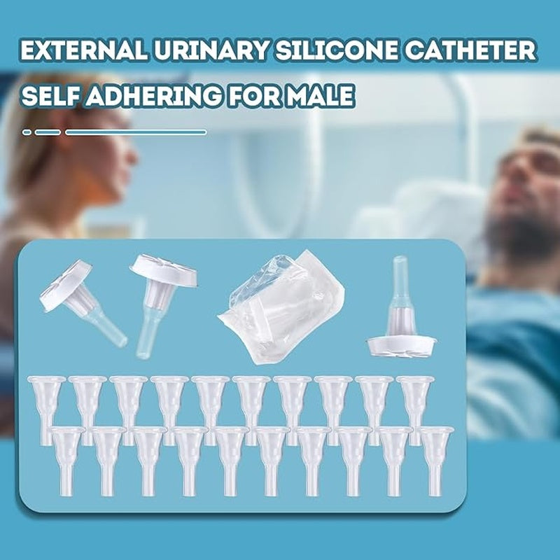 male external catheter inview self adhesive silicone medium packaging type box
