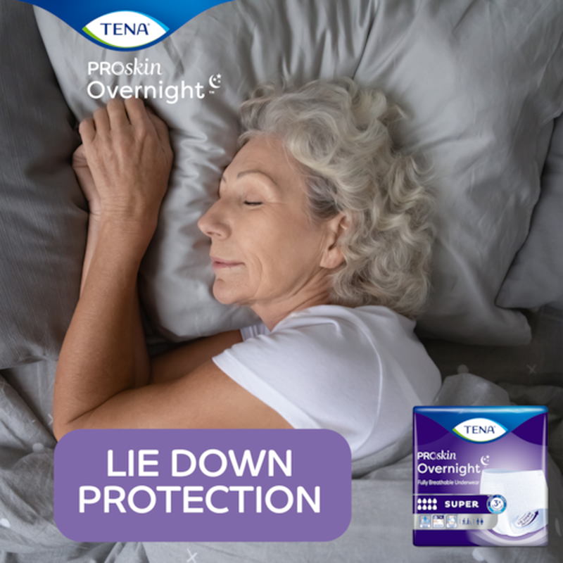 unisex adult absorbent underwear tena proskin overnight super pull on with tear away seams large disposable heavy absorbency packaging type case