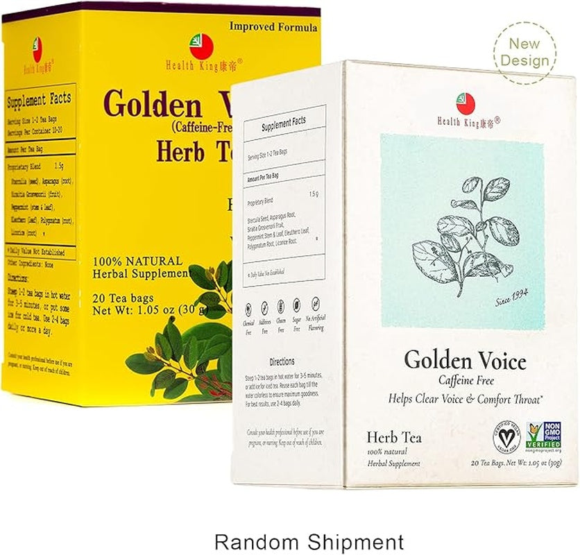 Health King Golden Voice Herb Tea - 20 Tea Bags