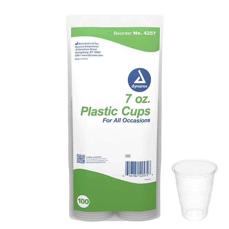 dynarex clear drinking cups