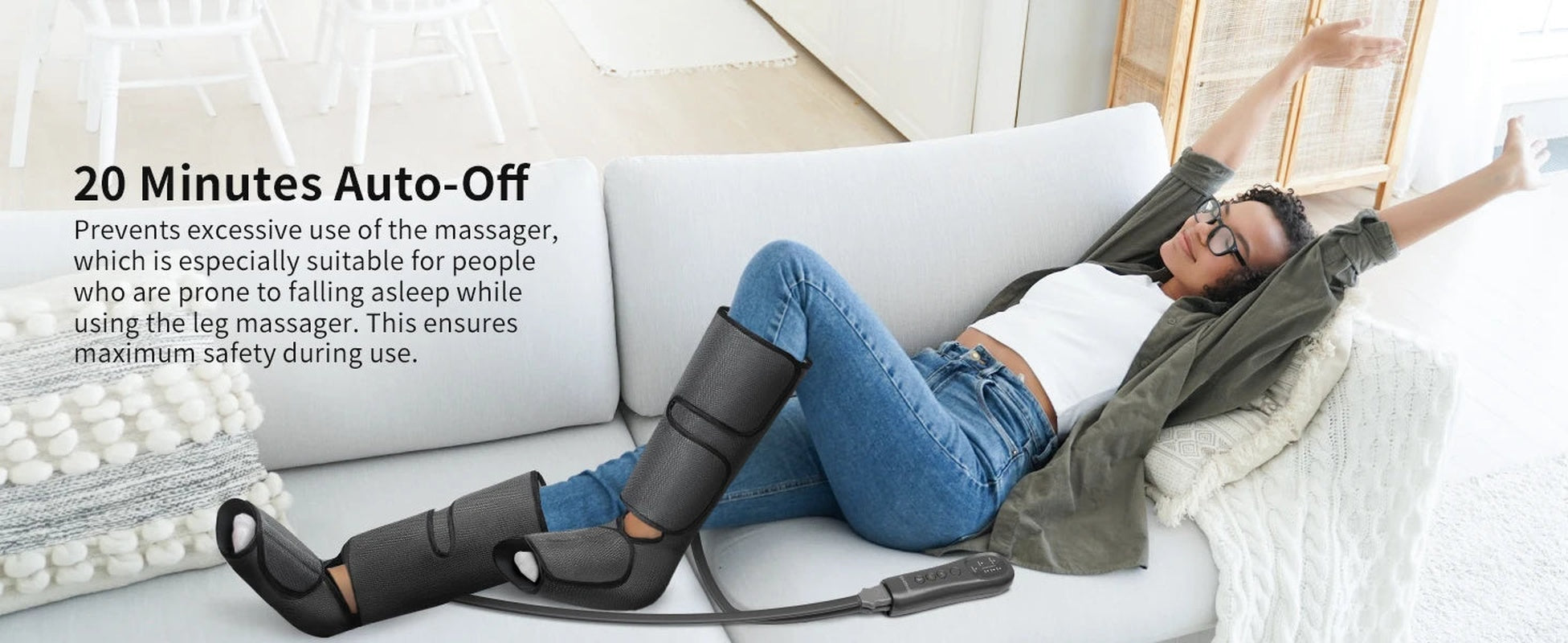 nekteck foot legs air compression massager calf wraps massage for blood circulation and relaxation physical massage boot