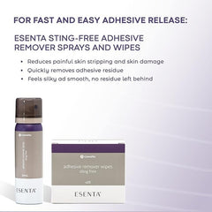 skin barrier wipe esenta sting free silicone zanthalene individual packet nonsterile packaging type case