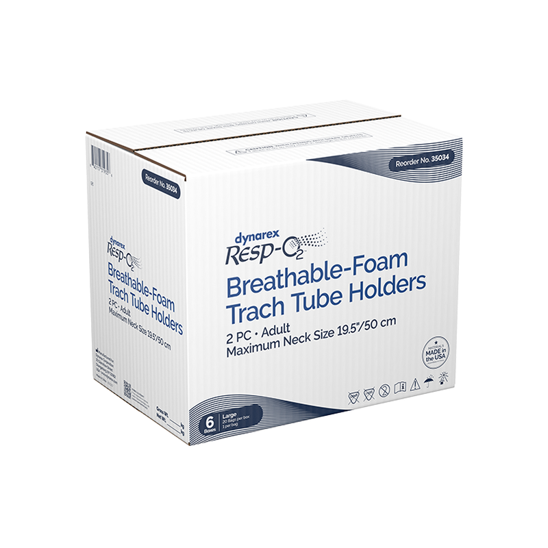 breathable foam trach tube holder 1 piece