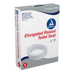 dynarex raised toilet seat with arms