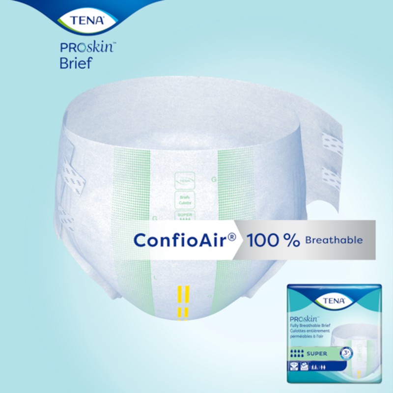unisex adult incontinence brief tena proskin super x large disposable heavy absorbency packaging type case