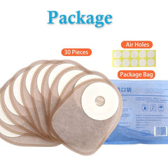 30 pcs colostomy bags disposable no leak ostomy bag comfortable stoma pouch bag non woven adults colostomy bag supplies
