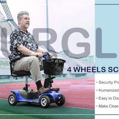 3/4 Wheel Mobility Scooters Electric Power Mobile Wheelchair for Seniors Adult with Basket Compact Duty Travel Scooter All Care Store