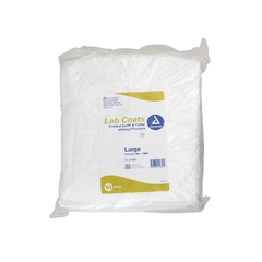 dynarex disposable lab coats without pockets