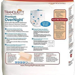 unisex adult absorbent underwear tranquility premium overnight pull on with tear away seams 2x large disposable heavy absorbency packaging type case