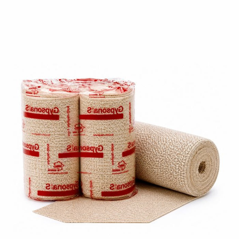 Plaster Bandage Gypsona S 4 Inch X 15 Foot Plaster of Paris / Plastic White,Packaging Type- Box