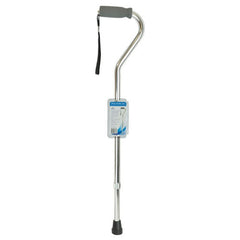 Cane Soft Foam Offset Handle Blue Jay Silver With Strap All Care Store