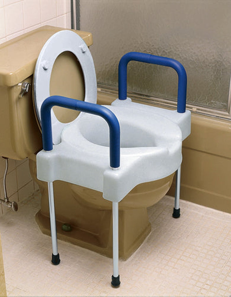 Tall ette Elevated Toilet W/legs X wide 300 Lb. Alum All Care Store