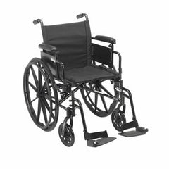 Cruiser X4 Wheelchair with Flip-back, removable arm and swing-away footrests or elevating leg rests ,8" front Wheels ,300 lbs Weight Capacity ,16" (W) x 16" - 18" (D) ,CX418ADFAELR