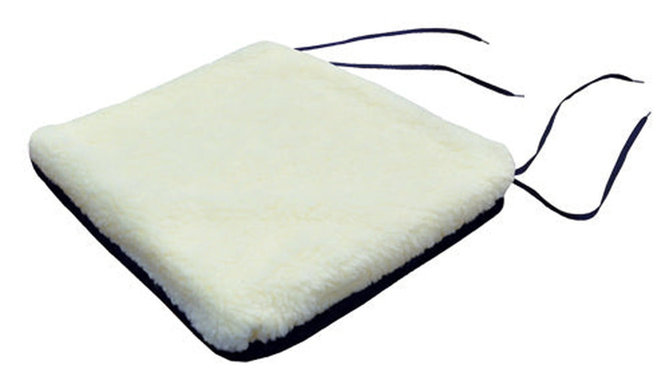 Rollator Cushion W/sherpa Top Black 13 X 14 X 2