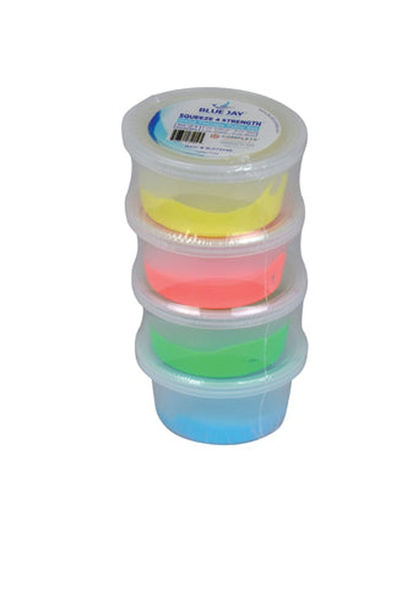 Squeeze 4 Strength 2 Oz. Hand Therapy Putty Set Of 4