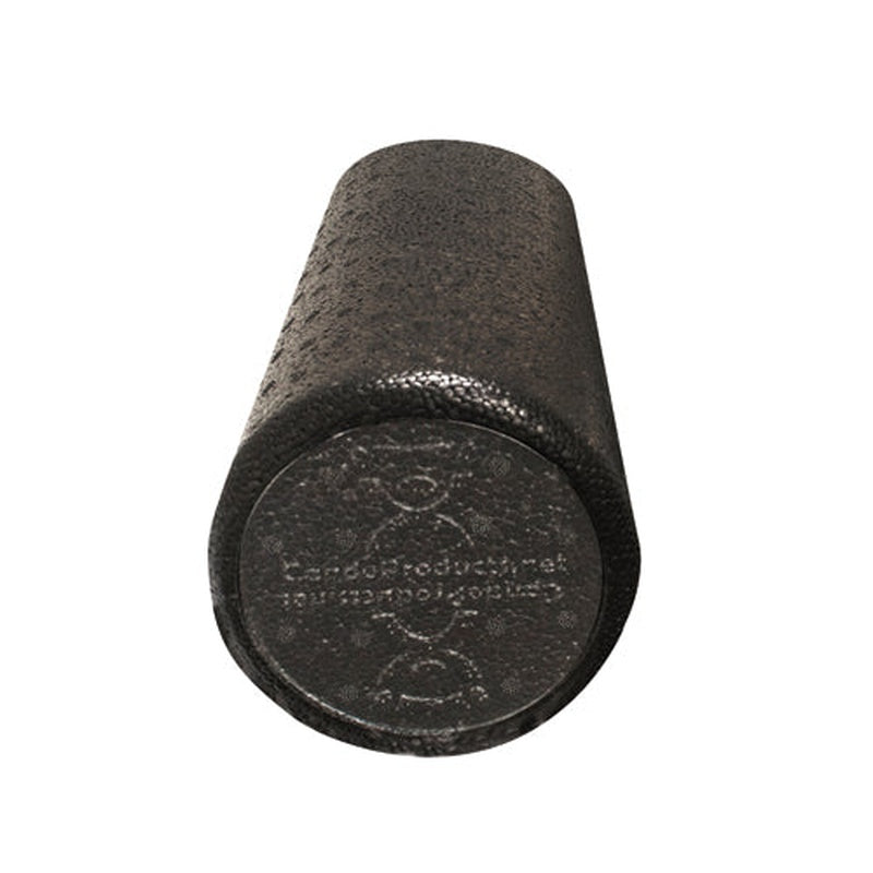 Cando Foam Roller Black Compos Extra Firm Round 6 X 12