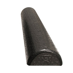 Cando Foam Roller Black Compos Extra Firm Half-round 6 X 36