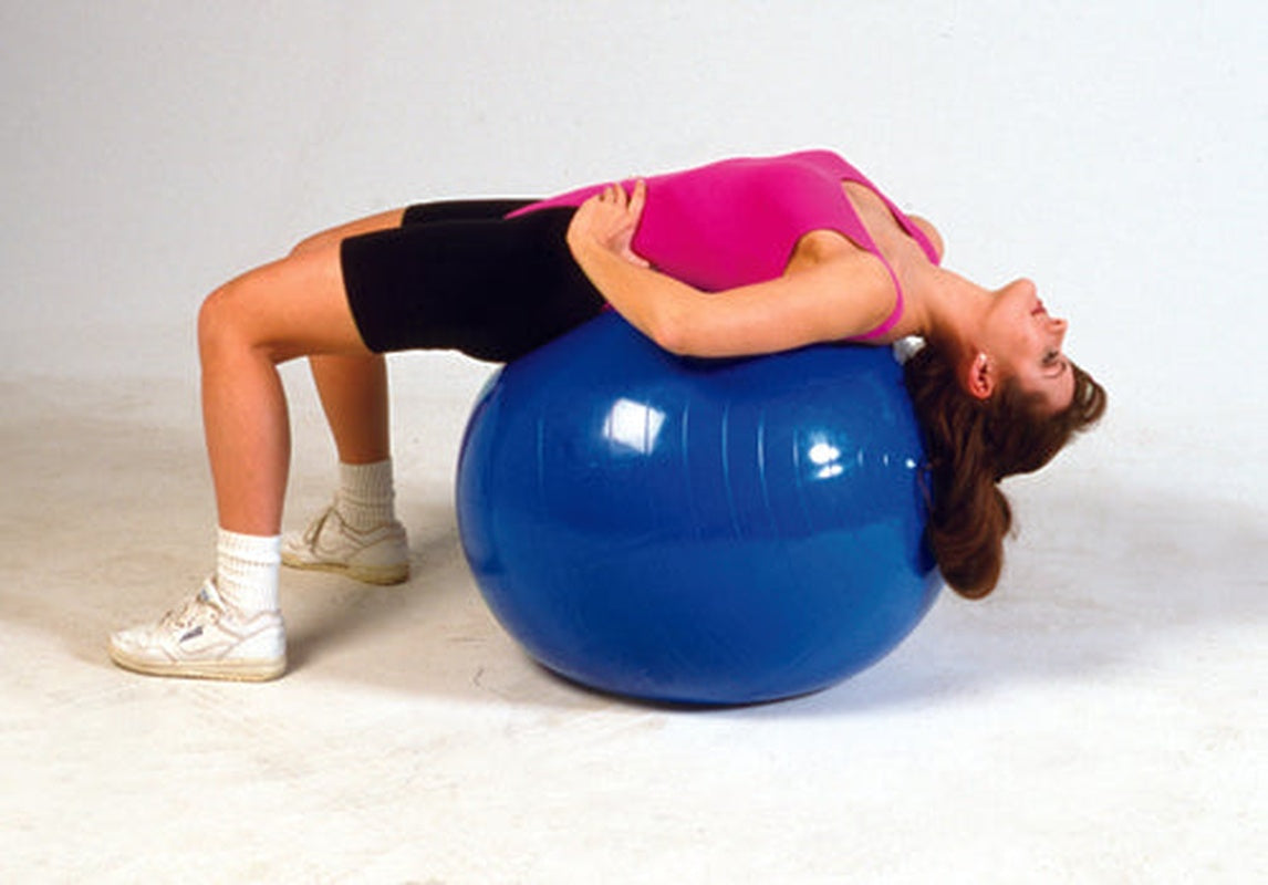 Inflatable Exercise Ball Heavy Duty Ribbed for Physical Therapy