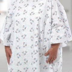 Patient Exam Gown Up to 5X Large Raindrops Print Reusable