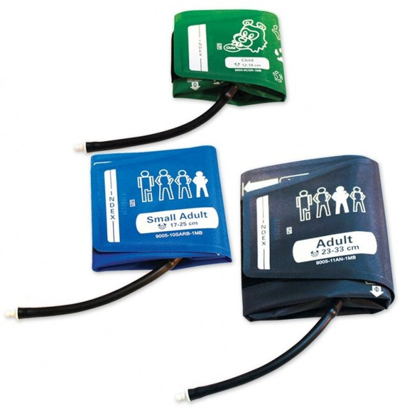 Reusable Blood Pressure Cuff Set ADC Assorted Size Range Arm Nylon Cuff Multiple Cuff Sizes, Packaging Type- Each