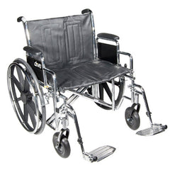 Wheelchair Std Dual-axle 24 W/rem Desk Arms & S/a Footrest